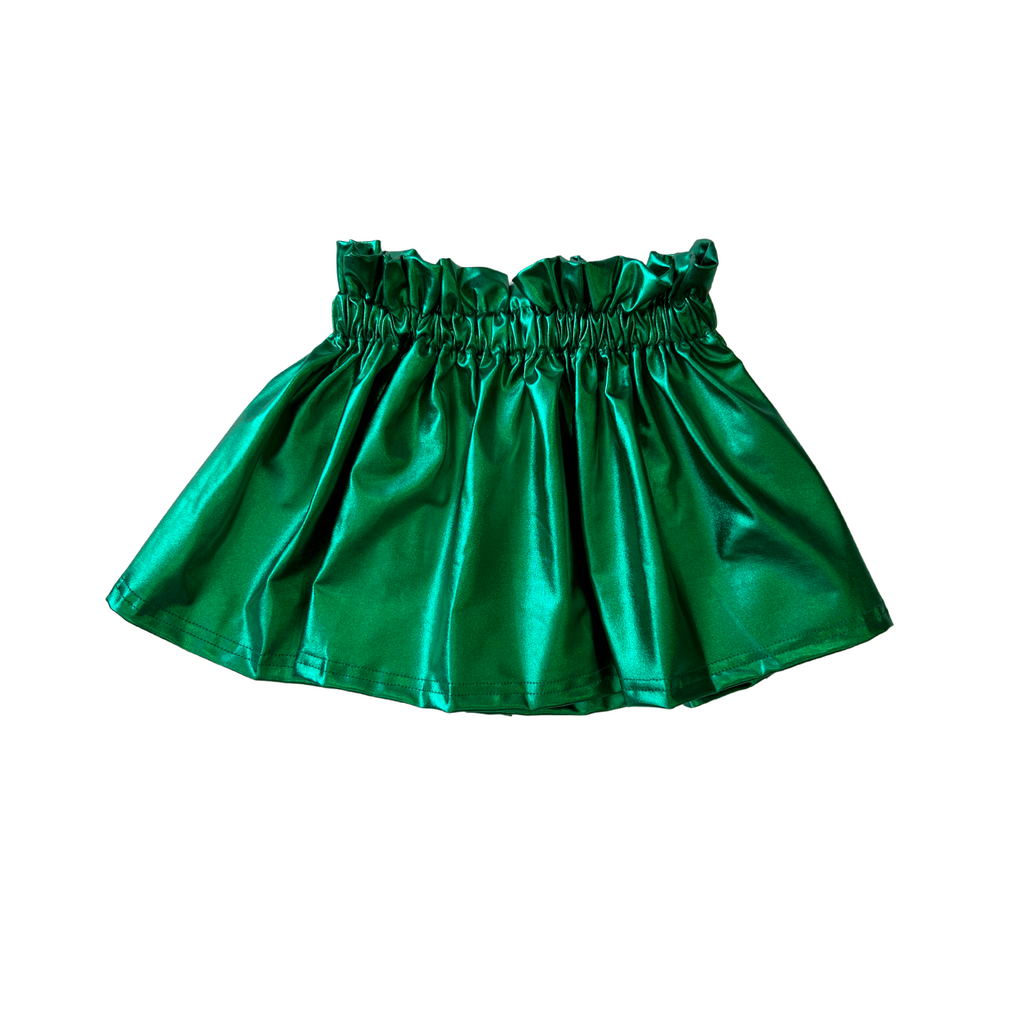 Metallic Green Skirt