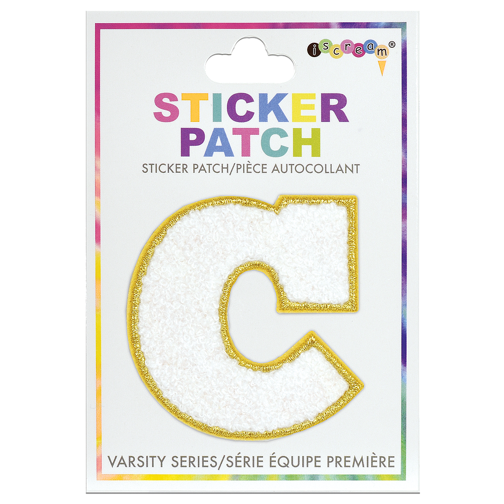 Initial Varsity Sticker Patch