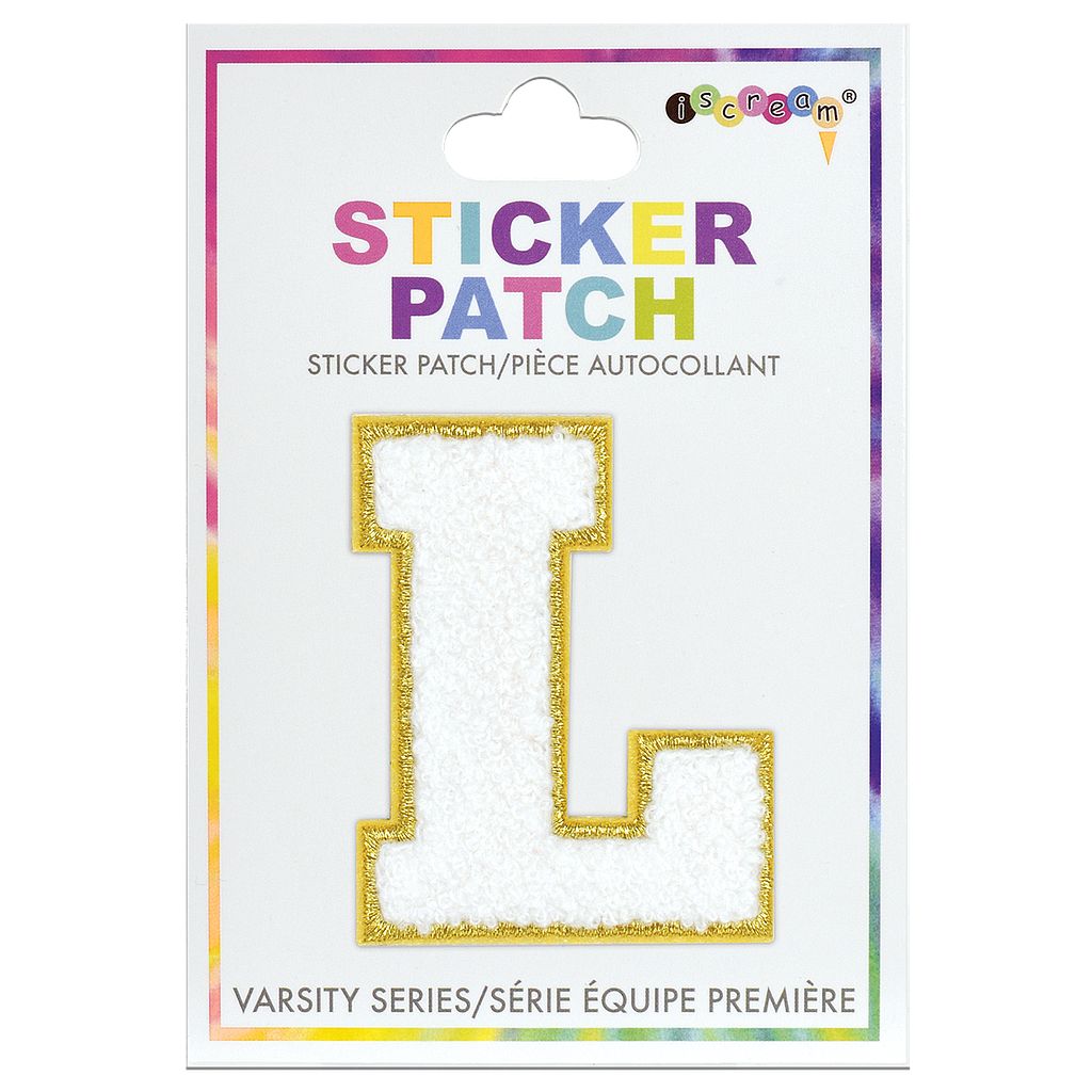 Initial Varsity Sticker Patch