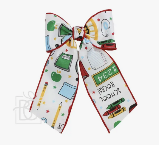 Back to School Tail Bow