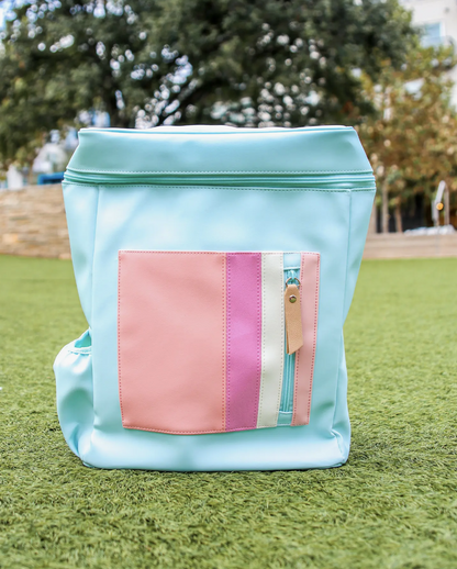Blue & Pink Moxie Backpack