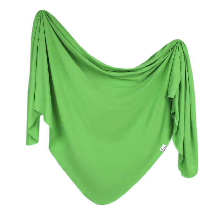 Copper Pearl: Lime Swaddle Blanket