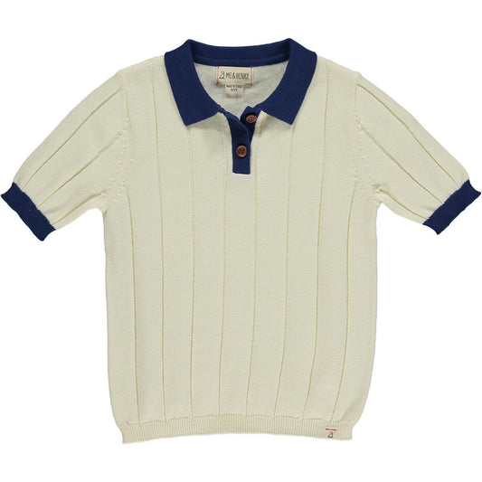 Cream Knitted Polo