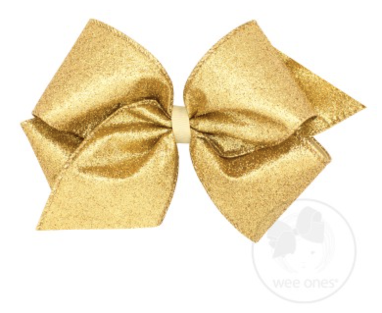 Gold Glitter Bow