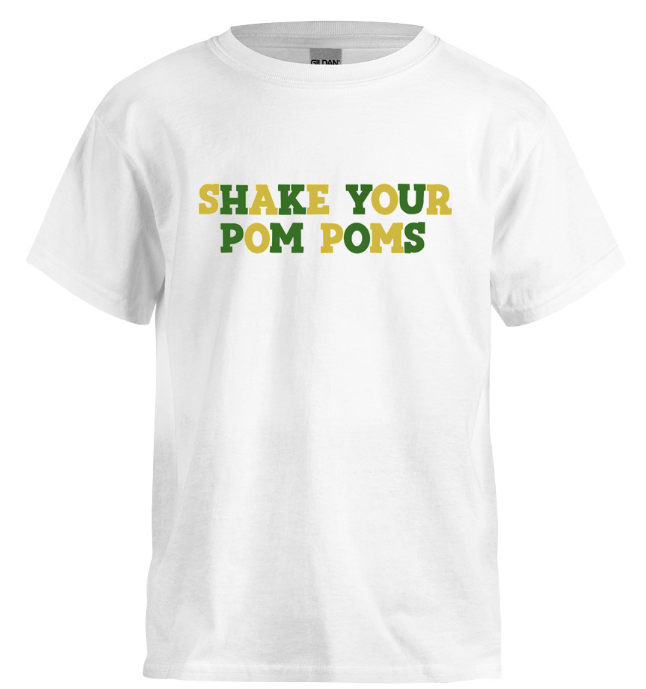 Green & Gold Shake Your Pom Poms