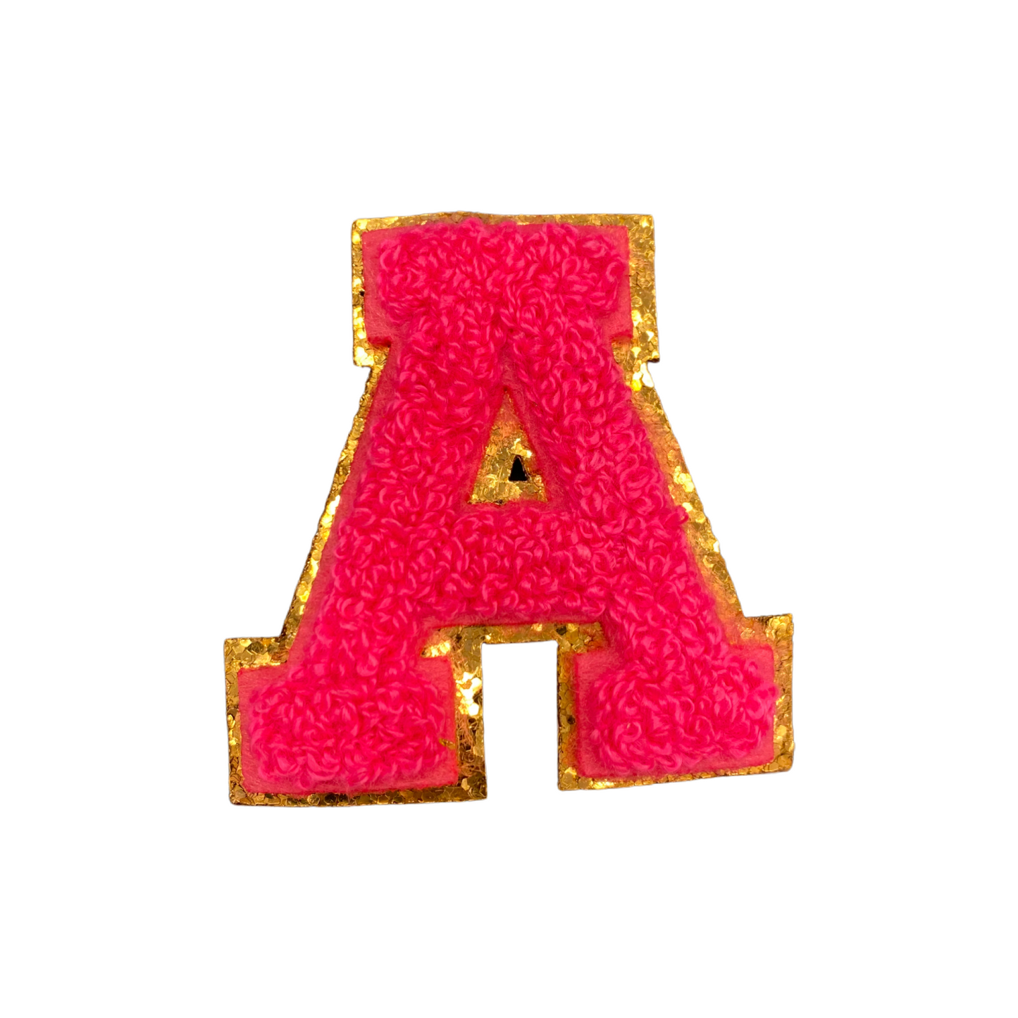 Hot Pink Chenille Patches