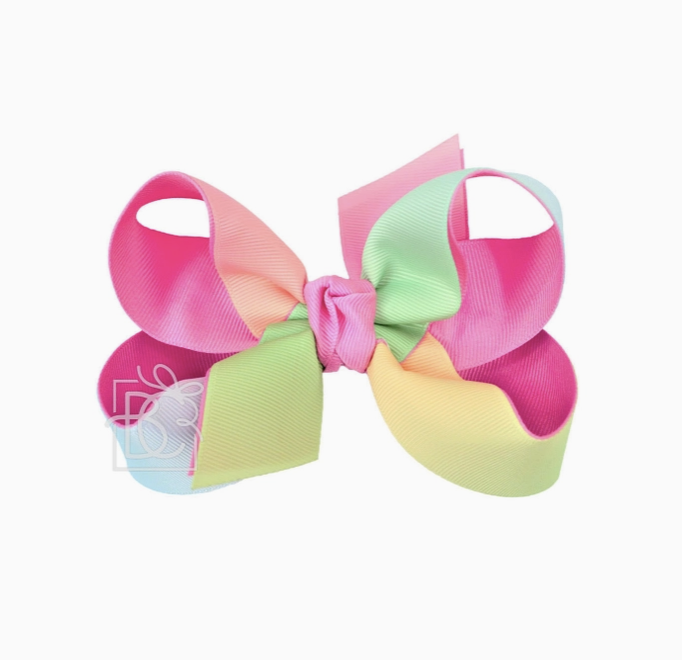 Hot Pink Knot Rainbow Bow