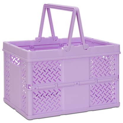 Lavender Foldable Storage Crate
