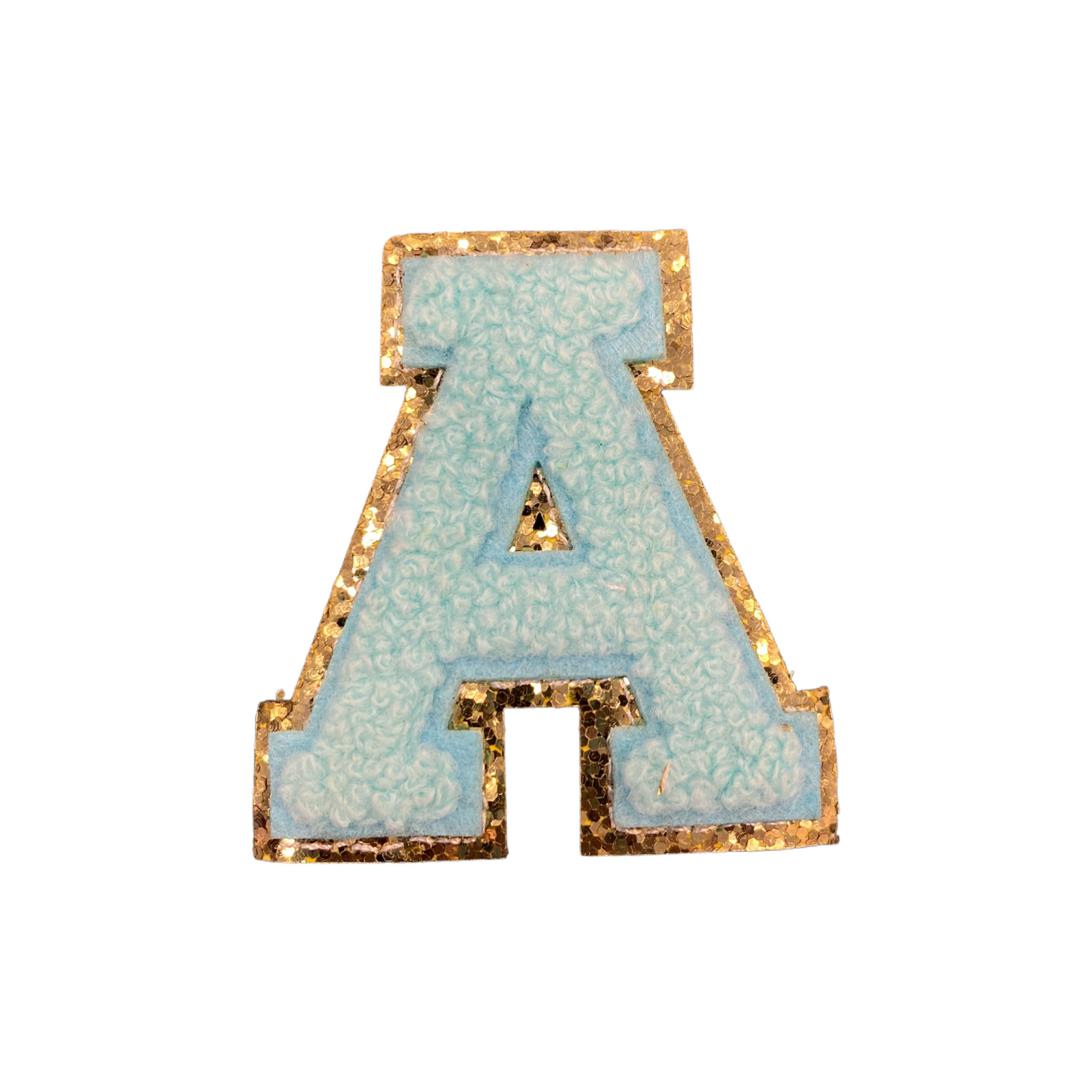 Light Blue Chenille Patches