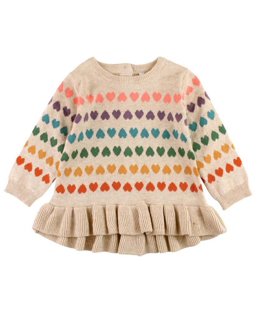 Lovely Rainbow Hearts Sweater