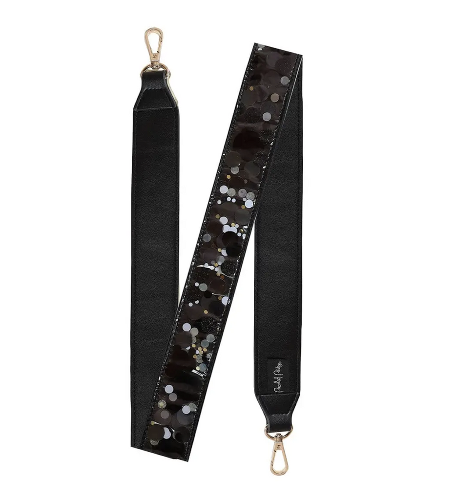 Packed Party: Black Confetti Purse Strap