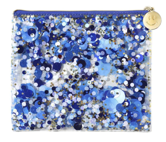 Packed Party: Blue Confetti Everything Pouch