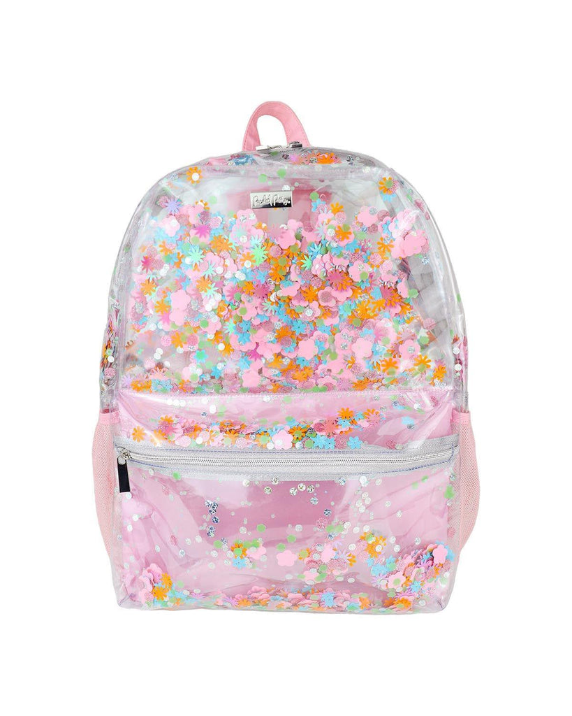Packed Party: Flower Shop Confetti Clear Backpack, Large