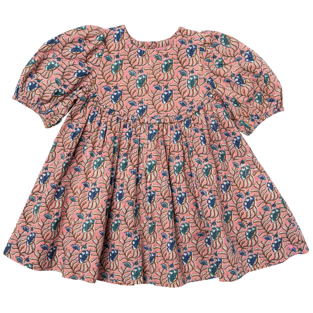 Pink Chicken: Mauveglow Vine Floral Rowan Dress