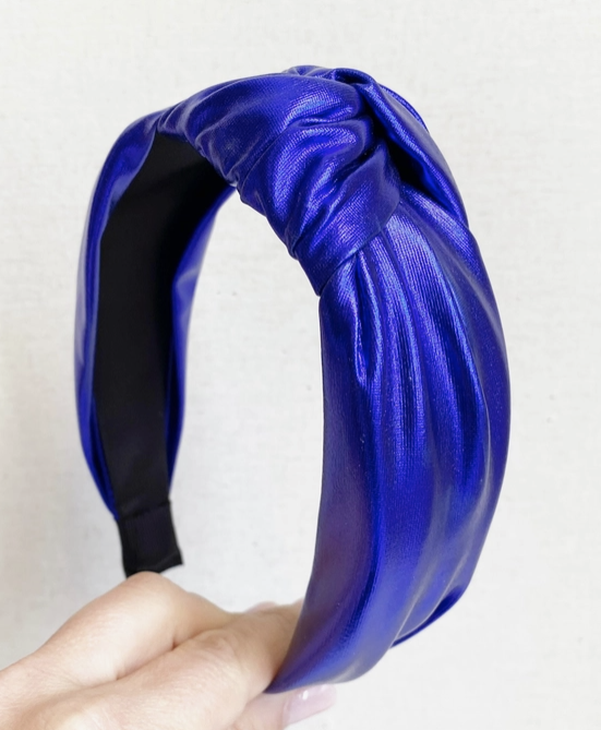 Sapphire Purple Metallic Headband