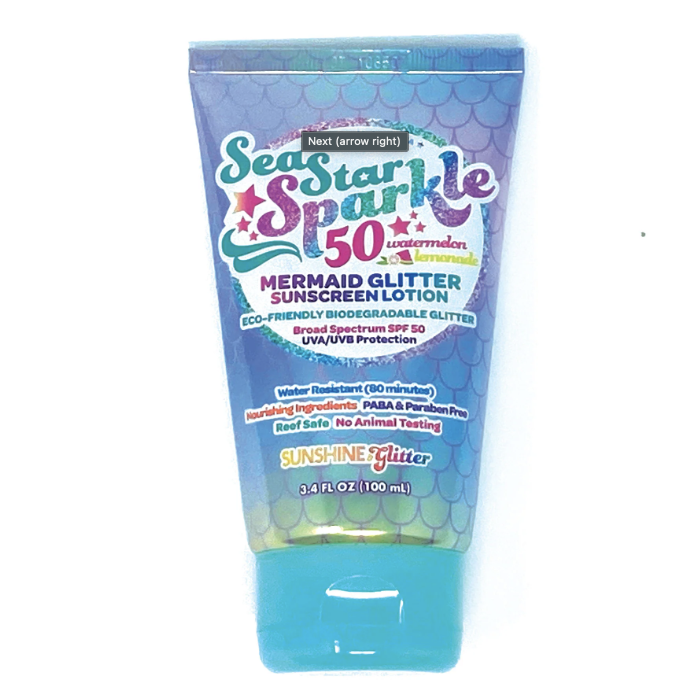 Sea Star Sparkle SPF 50 Sunscreen, Mermaid