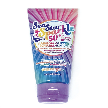 Sea Star Sparkle SPF 50 Sunscreen, Party Cake
