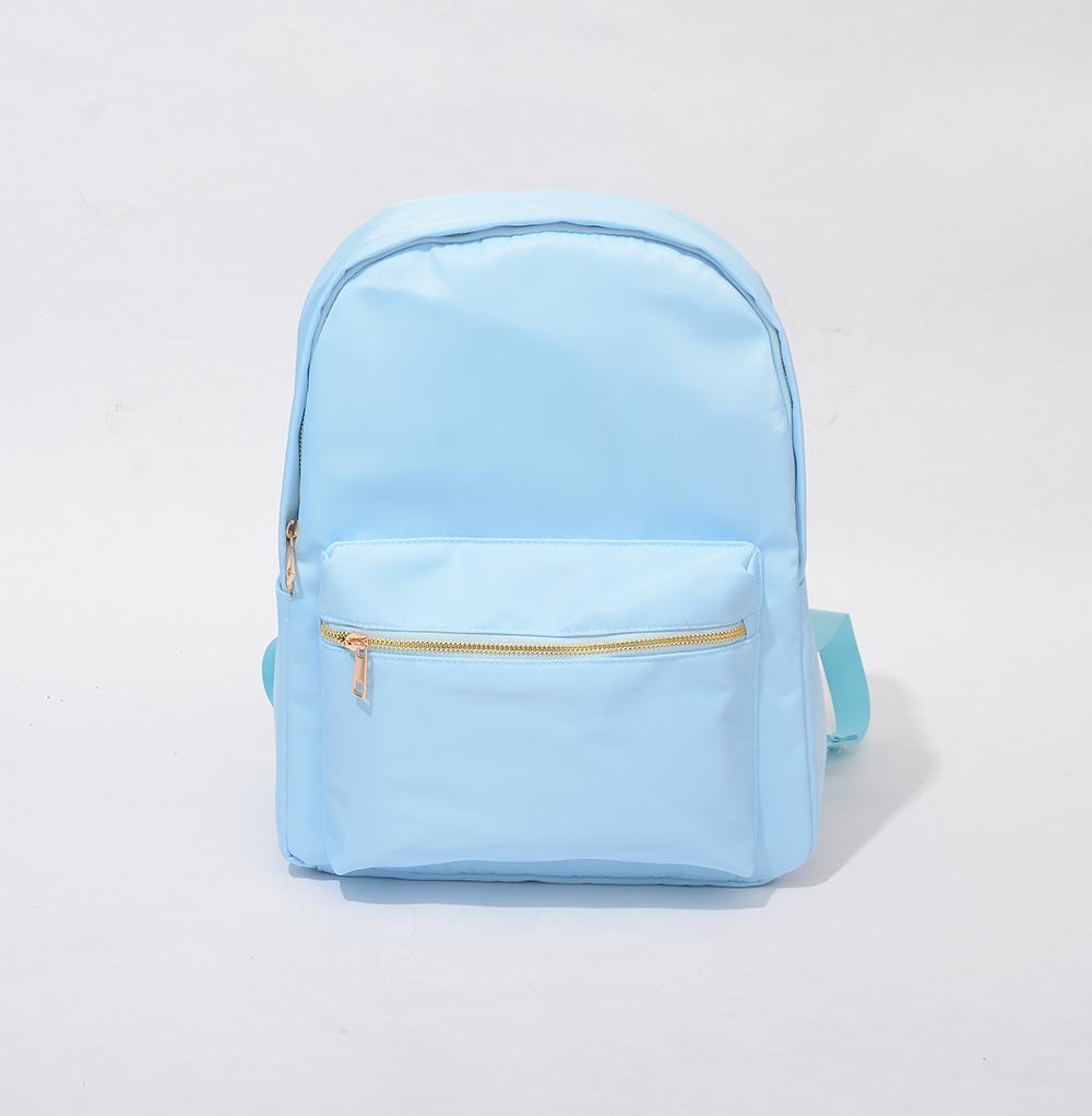 Solid Sky Blue Backpack