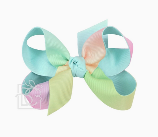 Turquoise Knot Rainbow Bow